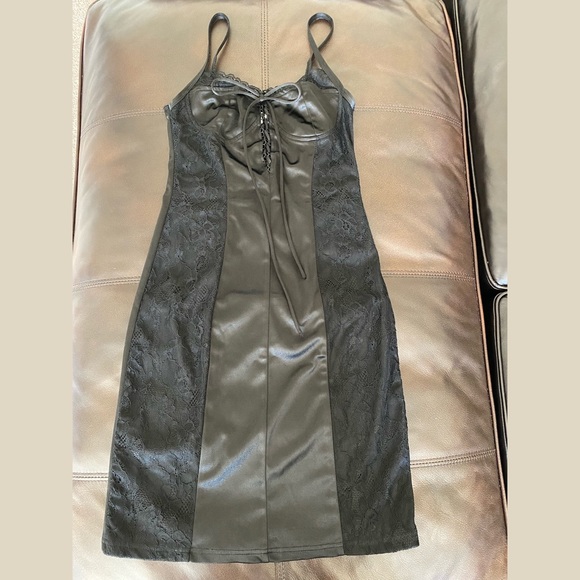 Tiger Mist Leather Bodycon Dress - Picture 2 of 6